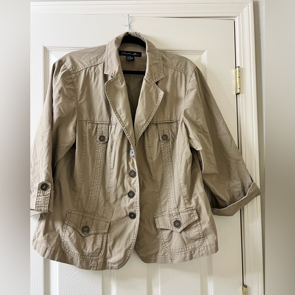 Christina Zinn Beige Jacket-Size 1X
